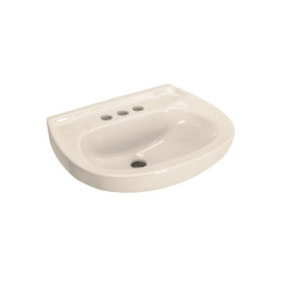 MUBA-10M Lavabo cerámico con rebosadero, marfil, Foset