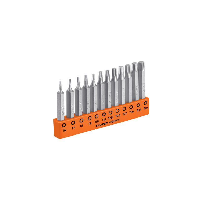 P12-2T Juego de 12 puntas torx combinadas largo 2', Truper Expert