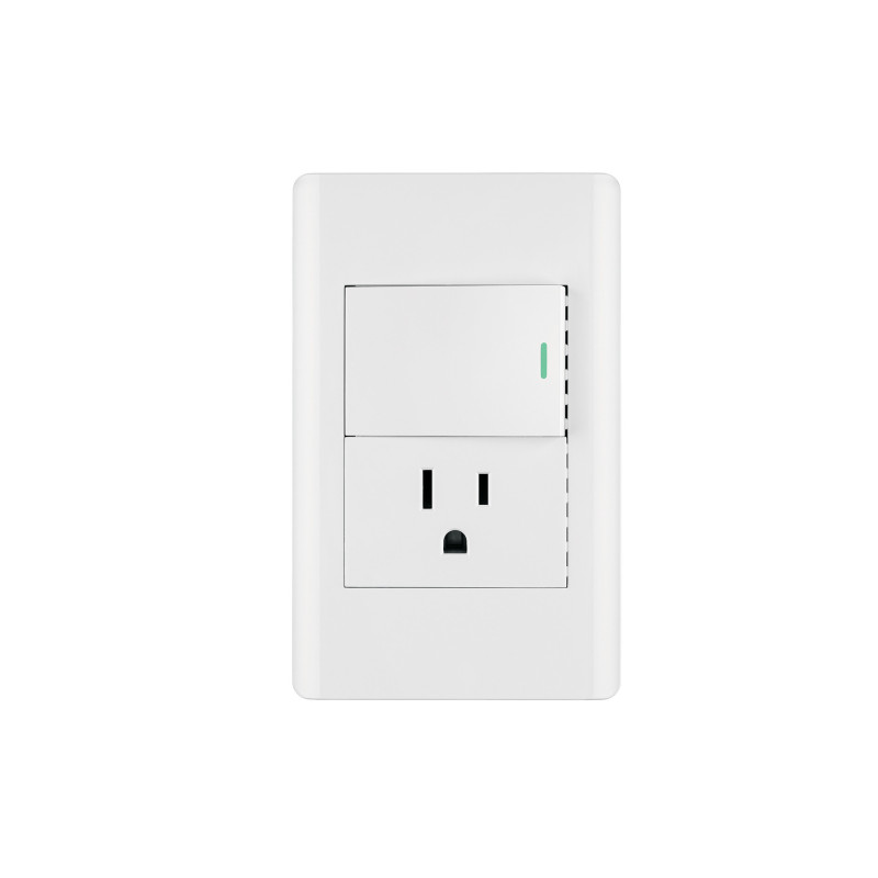 PA-APCO15-LB Placa armada blanca interruptor y contacto 1.5 mód, Lisboa