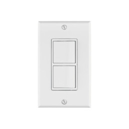 PA-APDO-CL Placa armada con 2 interruptores sencillos, línea Classic