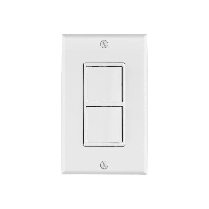 PA-APDO-CL Placa armada con 2 interruptores sencillos, línea Classic