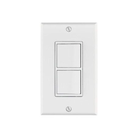 PA-APDO-CL Placa armada con 2 interruptores sencillos, línea Classic