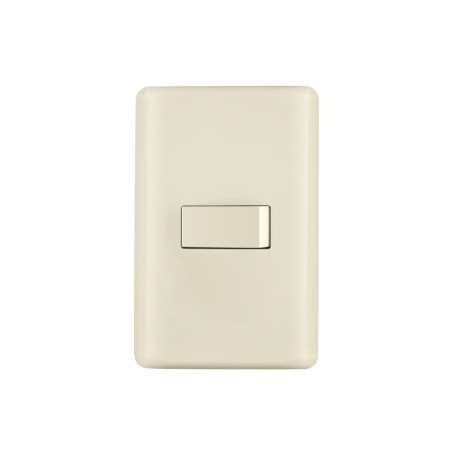 PA-APSE-BI Placa armada 1 interruptor sencillo, marfil, Volteck