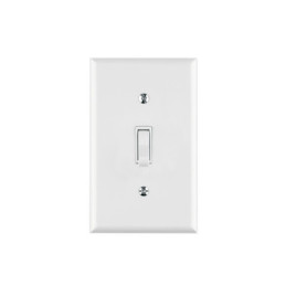 PA-APSE-SB Placa armada interruptor sencillo, línea Standard, blanco