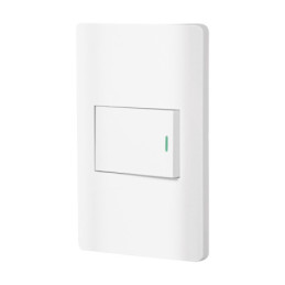PA-APSE15-ELB Placa armada blanca 1 interruptor de 3 vías 1.5 mód, Lisboa