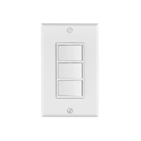 PA-APTR-CLP Placa armada con 3 interruptores sencillos, línea Classic