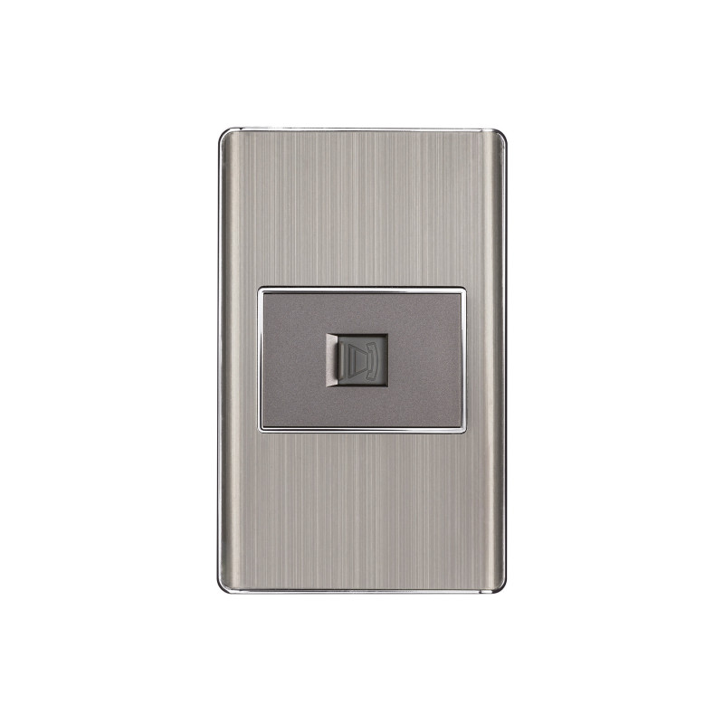 PA-TE-LA Placa armada acero inox 1 toma para teléfono 1.5 mód, Lisboa