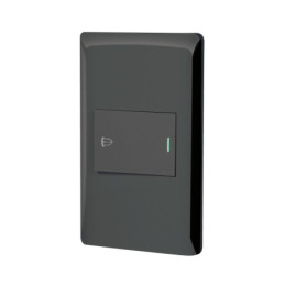 PA-TI-LN Placa armada negra 1 interruptor de timbre 1.5 mód, Lisboa