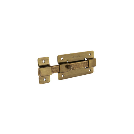 PAA-37 Pasador de barra plana 4', latón antiguo, Hermex
