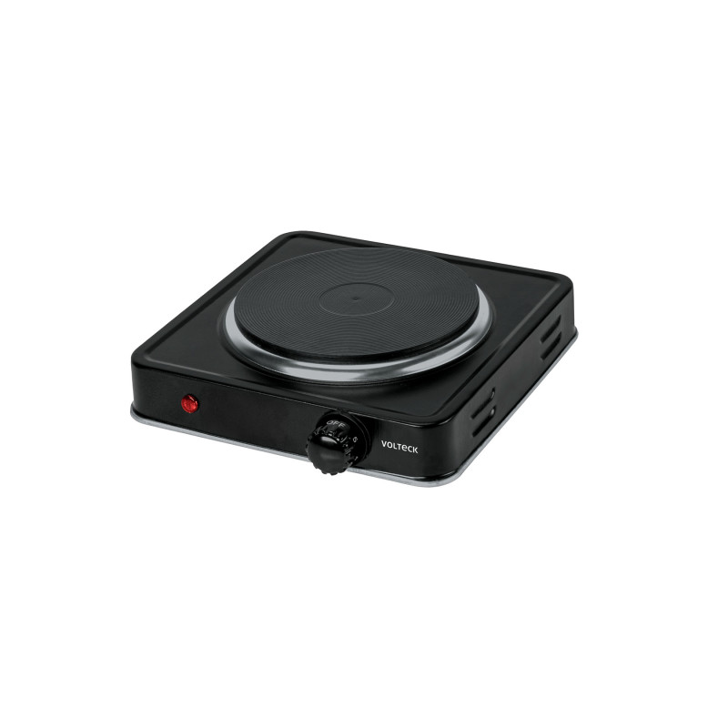 PAEL-1CDN Parrilla eléctrica quemador tipo disco, negra, Volteck