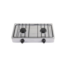 PAGA-2X Parrilla de gas de sobreponer 2 quemadores, inox, Foset