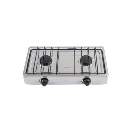 PAGA-2X Parrilla de gas de sobreponer 2 quemadores, inox, Foset