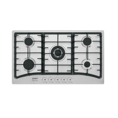 PAGA-5EX Parrilla de gas empotrable 5 quemadores, acero inox, Foset