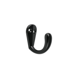 PEPU-06 Gancho sencillo tipo perchero, negro, Hermex