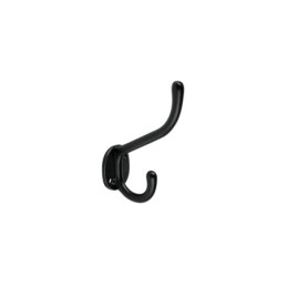 PEPU-16 Gancho doble largo y corto tipo perchero, negro, Hermex