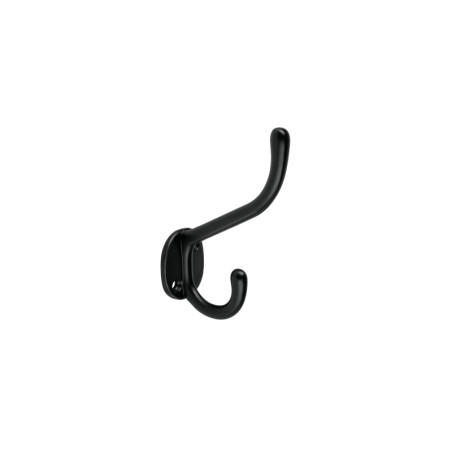 PEPU-16 Gancho doble largo y corto tipo perchero, negro, Hermex
