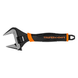 PET-8XA Llave ajustable (perico) 8' boca ancha Comfort Grip, Expert