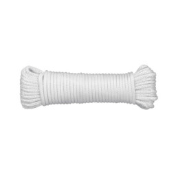 PIO-415P Piola de poliéster diamante de 4 mm x 15 m blanca, Fiero