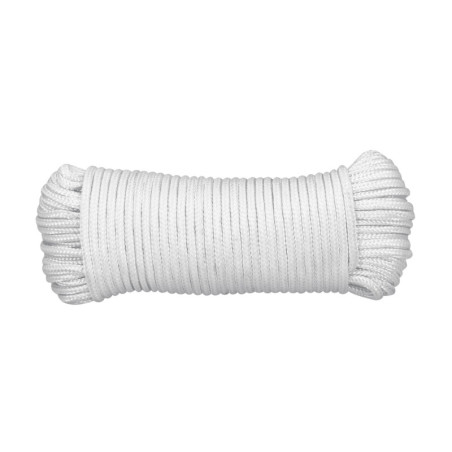 PIO-430P Piola de poliéster diamante de 4 mm x 30 m blanca, Fiero