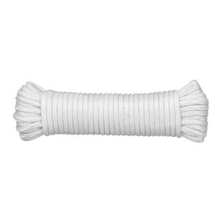 PIO-515P Piola de poliéster diamante de 5 mm x 15 m blanca, Fiero