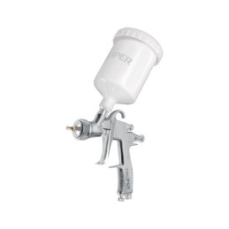 PIPI-450 Pistola p/pintar gravedad LVLP vaso plástico, 1.4 mm, Truper