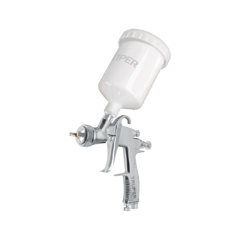 PIPI-452 Pistola p/pintar gravedad LVLP vaso plástico, 2 mm, Truper