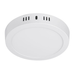PLA-205LC Luminario blanco de LED 12 W redondo tipo plafón luz cálida