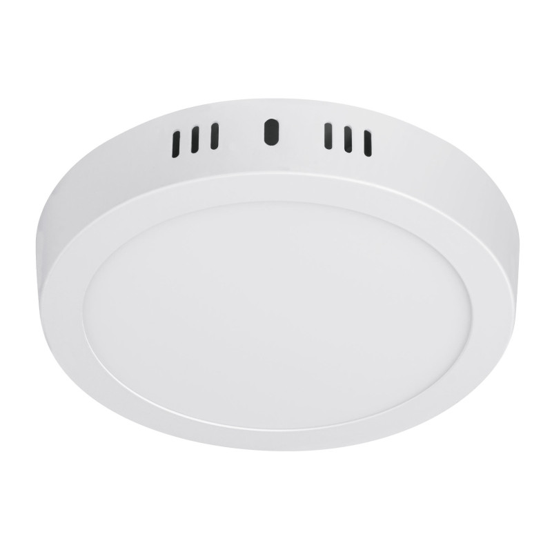 PLA-205LC Luminario blanco de LED 12 W redondo tipo plafón luz cálida