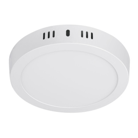 PLA-205LC Luminario blanco de LED 12 W redondo tipo plafón luz cálida