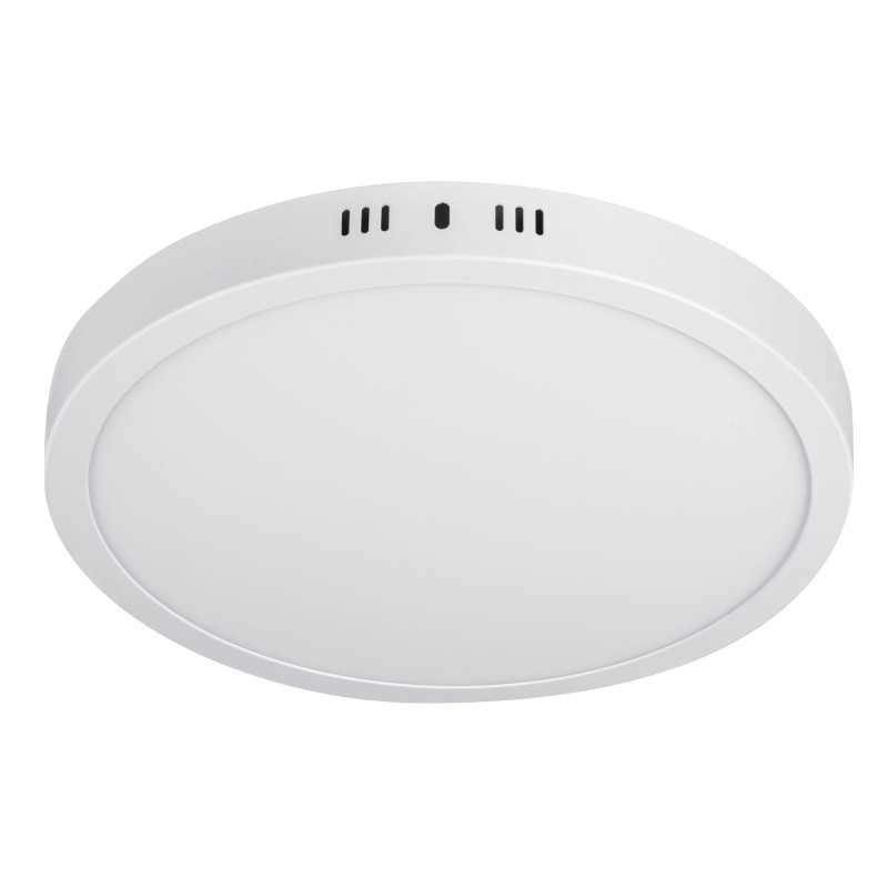 PLA-209LC Luminario blanco de LED 24 W redondo tipo plafón luz cálida