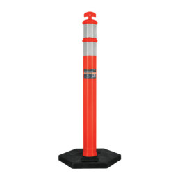 POS-115 Poste delimitador de 115 cm de alto con base y reflejante