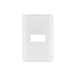 PPSE-B Placa 1 módulo de ABS, blanca, Volteck Basic
