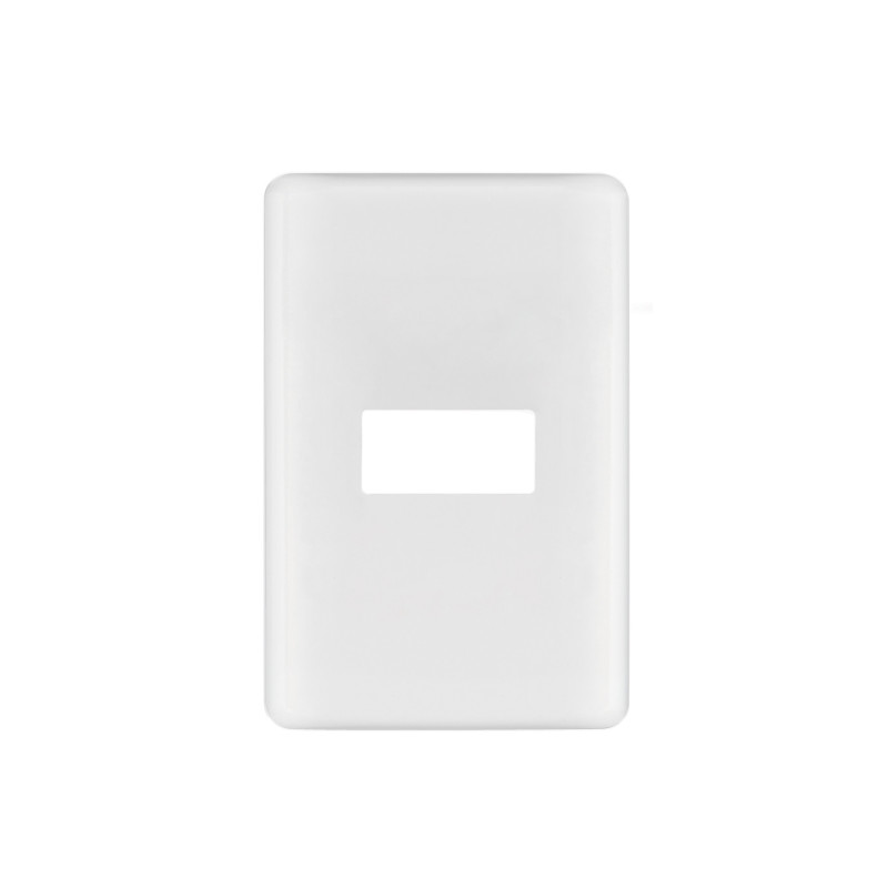 PPSE-B Placa 1 módulo de ABS, blanca, Volteck Basic