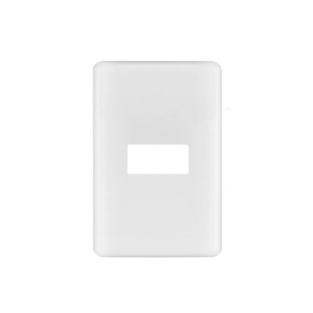 PPSE-B Placa 1 módulo de ABS, blanca, Volteck Basic