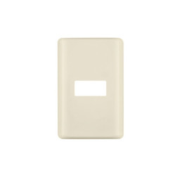 PPSE-BI Placa 1 módulo, marfil, línea Volteck Basic