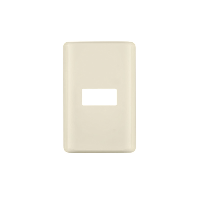 PPSE-BI Placa 1 módulo, marfil, línea Volteck Basic