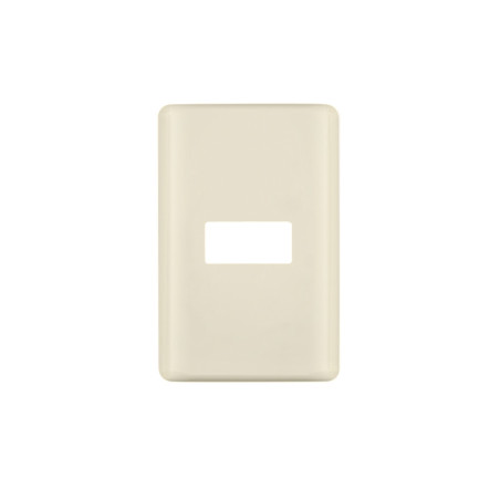 PPSE-BI Placa 1 módulo, marfil, línea Volteck Basic