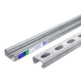 PU-142P Perfil unical perforado de 3 m, 4 x 2 cm calibre 14, Volteck