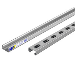 PU-162P Perfil unical perforado de 3 m, 4 x 2 cm calibre 16, Volteck