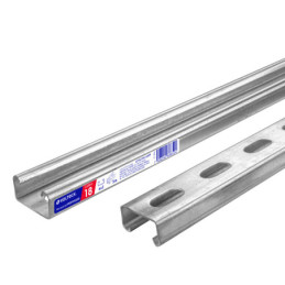 PU-182P Perfil unical perforado de 3 m, 4 x 2 cm calibre 18, Volteck