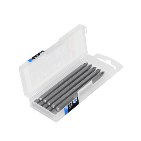 PUDE-1401 Estuche con 5 puntas de cruz PH1 largo 4', Truper Expert