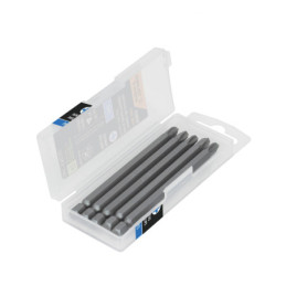 PUDE-1403 Estuche con 5 puntas de cruz PH3 largo 4', Truper Expert