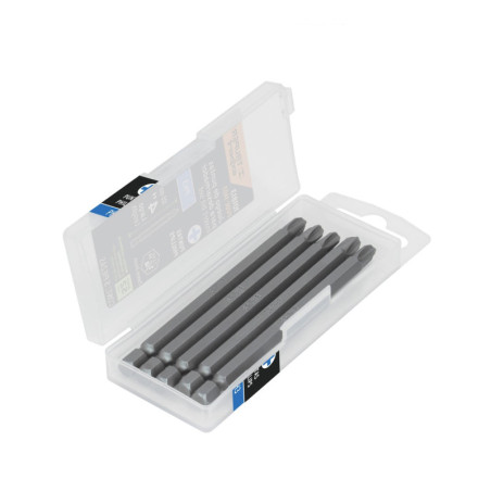 PUDE-1403 Estuche con 5 puntas de cruz PH3 largo 4', Truper Expert