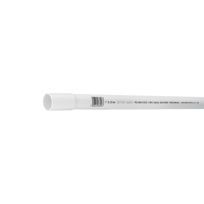 PVC-103 Tubo de 3 m de PVC de 1' hidráulico RD 26, Foset