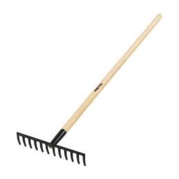 R-12MP Rastrillo recto de 12 dientes, mango de 48', Pretul