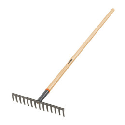 R-14M Rastrillo recto de 14 dientes, mango de 54', Truper