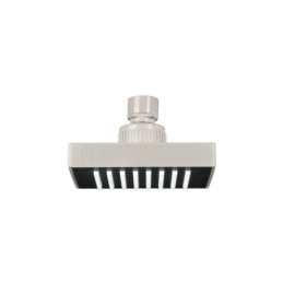 R-403SN Regadera cuadrada ABS 4' acabado satín sin brazo, Foset