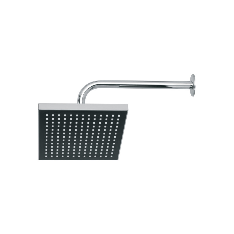 R-405 Regadera cuadrada 8' acabado cromo con brazo, Foset