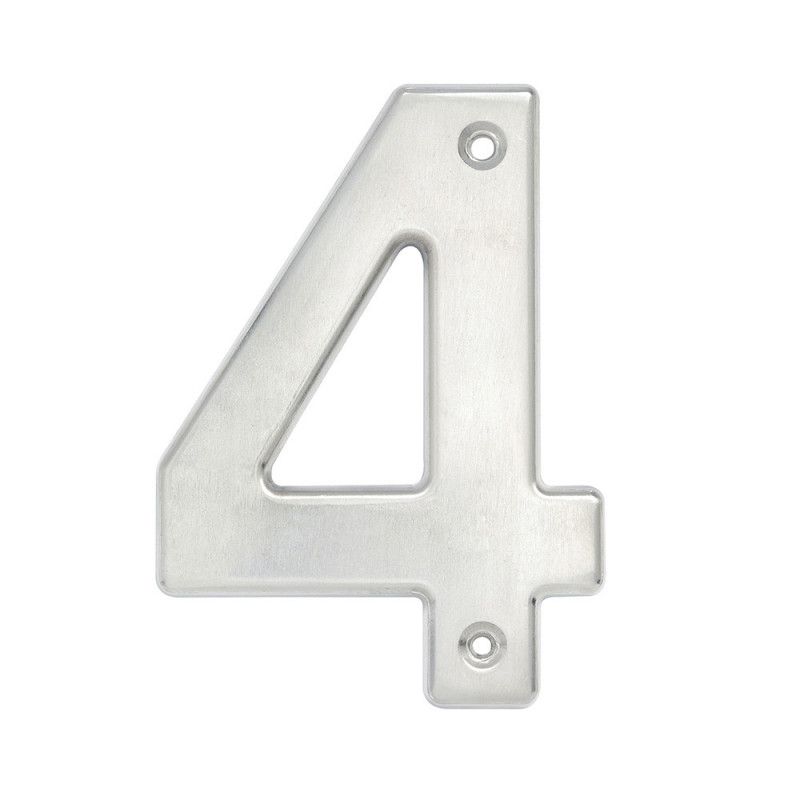L604C LOCK Numero 4 bold 4" cromo satinado Lock | DIHERESA L604C LOCK Numero 4 bold 4" cromo satinado Lock | DIHERESA