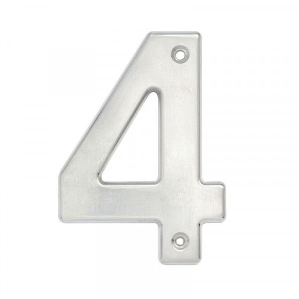 L604C LOCK Numero 4 bold 4" cromo satinado Lock | DIHERESA